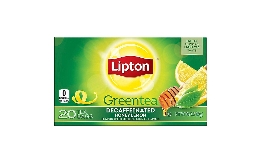 Lipton Decaffeinated Honey Lemon Green Tea   Box  20 pcs